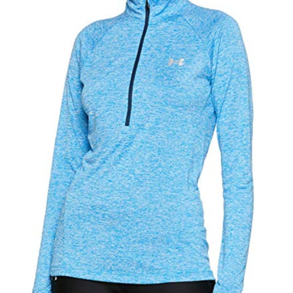 Under Armour Women’s Blue Tech Twist 1/2 Zip Shirt